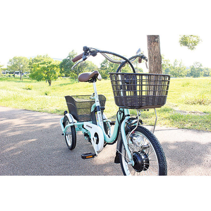 ACTIVEPLUS(アクティブプラス)ノーパンク ロータイプ電動アシスト三輪自転車