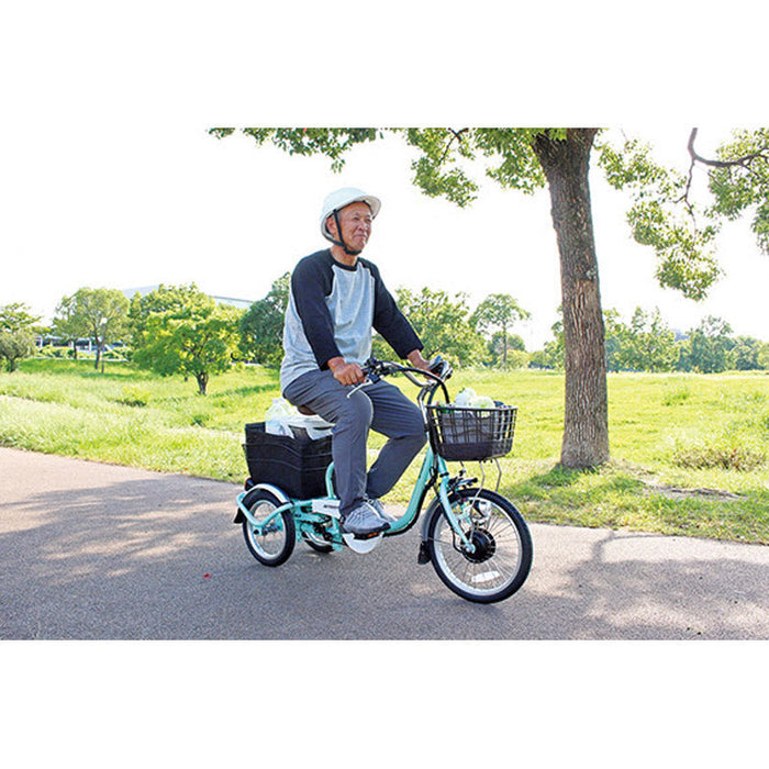 ACTIVEPLUS(アクティブプラス)ノーパンク ロータイプ電動アシスト三輪自転車