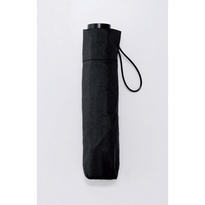 ベーシック男女兼用晴雨兼用折りたたみ傘（ブラック）