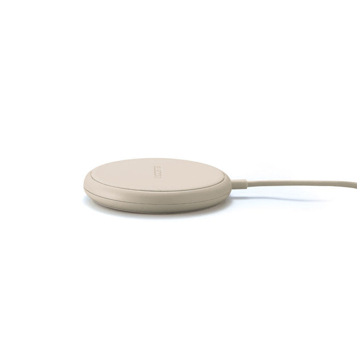 エレコム・ケーブル一体型ワイヤレス充電器W-QA25（ベージュ）