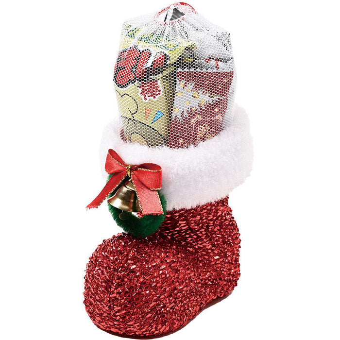 クリスマス・ラメブーツ（小）（お菓子入）