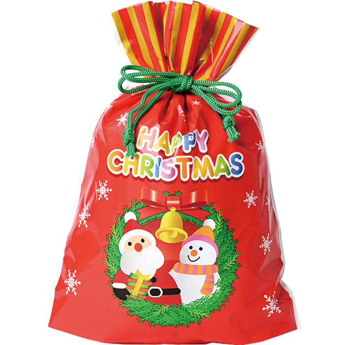 クリスマス巾着ギフトバッグ（小）