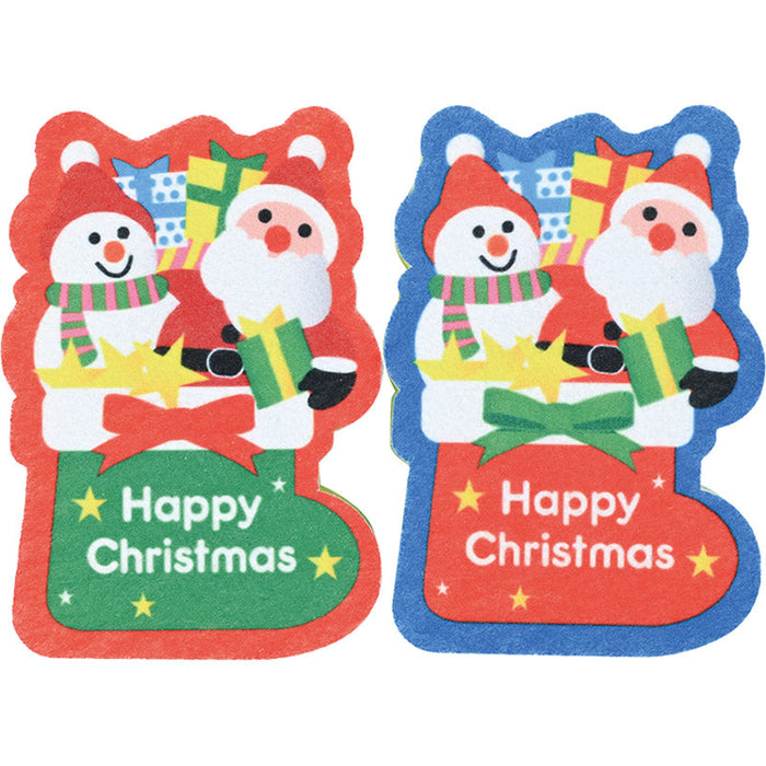 クリスマス・ダイカットキッチンスポンジ（2コセット）