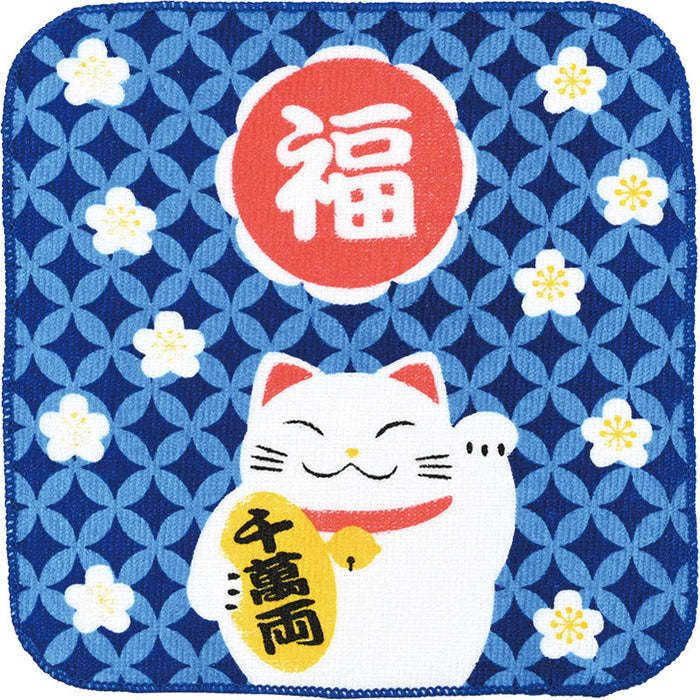 まねき猫タオルハンカチ