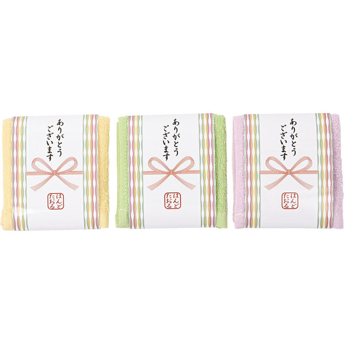 「ありがとうございます」花結びハンドタオル