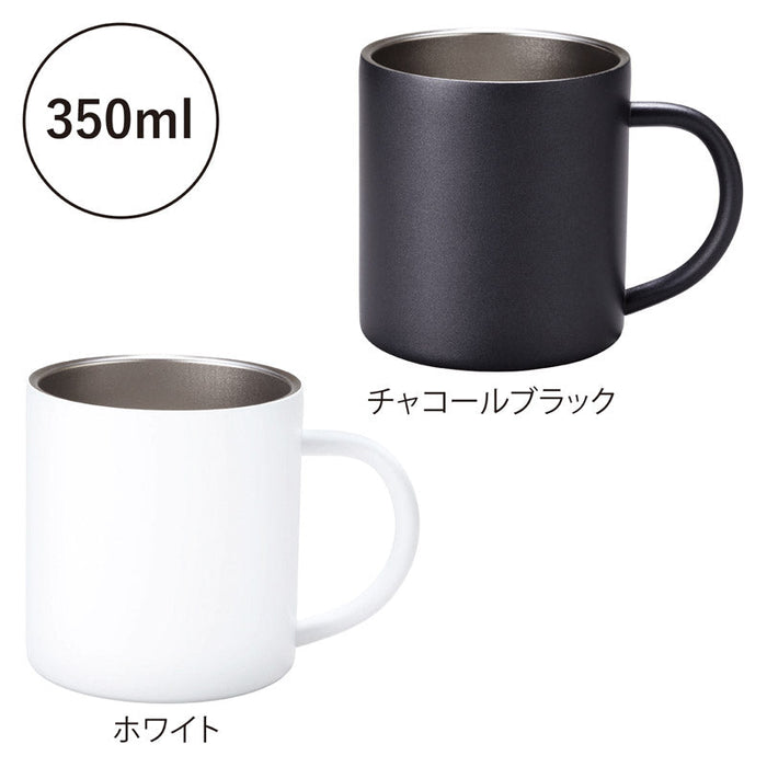 スタンダード真空ステンレスマグカップ（チャコールブラック）
