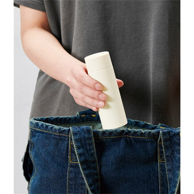 真空ステンレスサーマルポケットボトル１２０ｍｌ（オフホワイト）