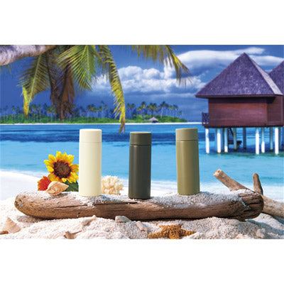 真空ステンレスサーマルポケットボトル１２０ｍｌ（オフホワイト）