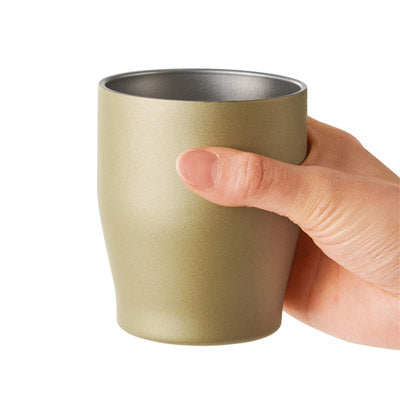 真空ステンレスカラータンブラー３５０ｍｌ（シャンパンゴールド）