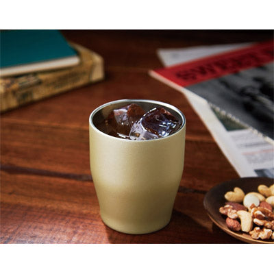 真空ステンレスカラータンブラー３５０ｍｌ（シャンパンゴールド）