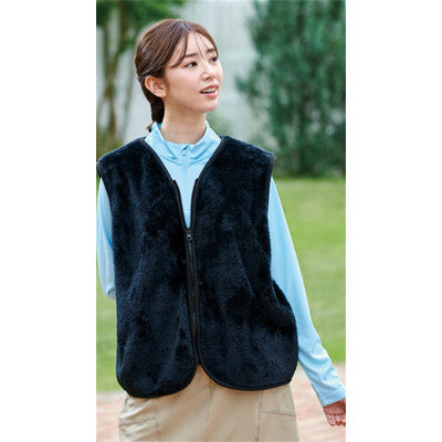 ふわふわボアベスト