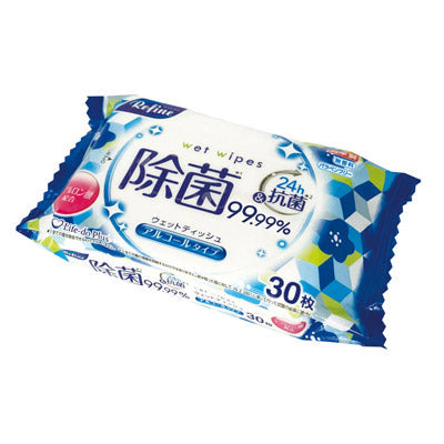 リファイン　アルコール除菌おでかけウェット３０枚