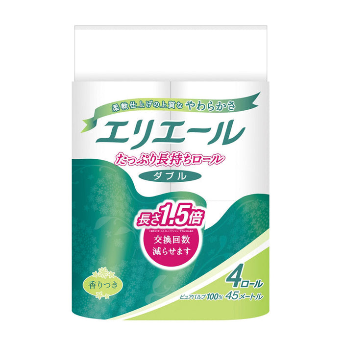 エリエールトイレットティシュー　コンパクト４ロールダブル（４５ｍ）
