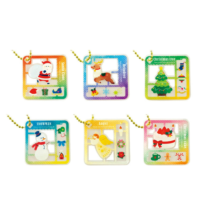 ６５ｍｍガチャＭＩＸ　クリスマスプラスチックモデル風アクリルキーホルダー４０個
