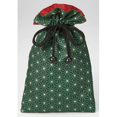 健康長寿リバーシブル巾着