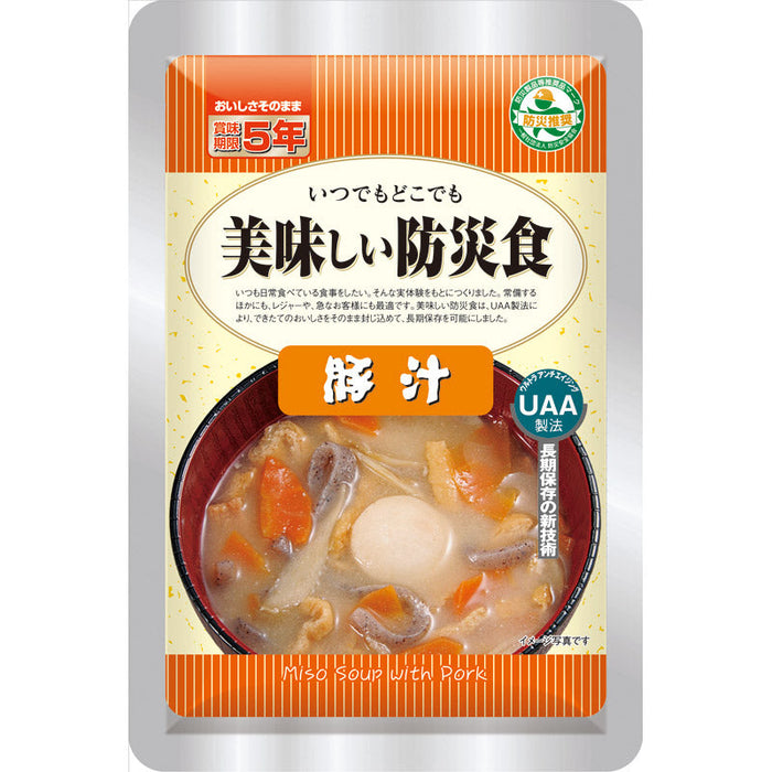 UAA食品　美味しい防災食　豚汁ショクヒンオイボウサイショクトンジル