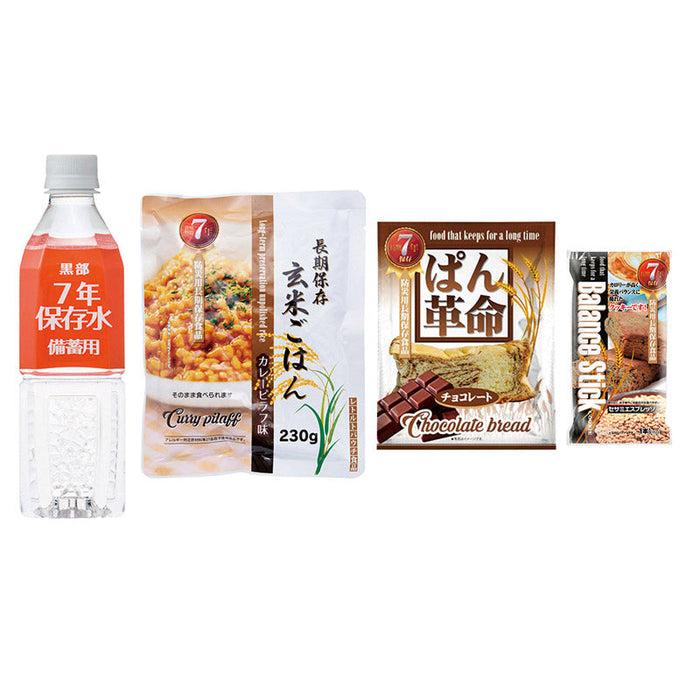 7年保存調理不要！１DAY非常食セットネンホゾンチョウリフヨウヒジョウショク