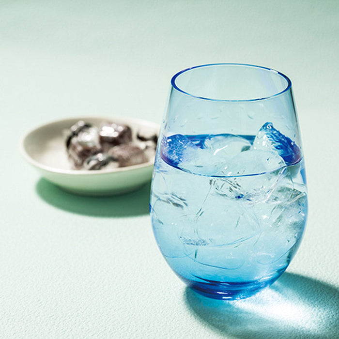 グラデーションラウンドグラス(360ml)(ブルー）