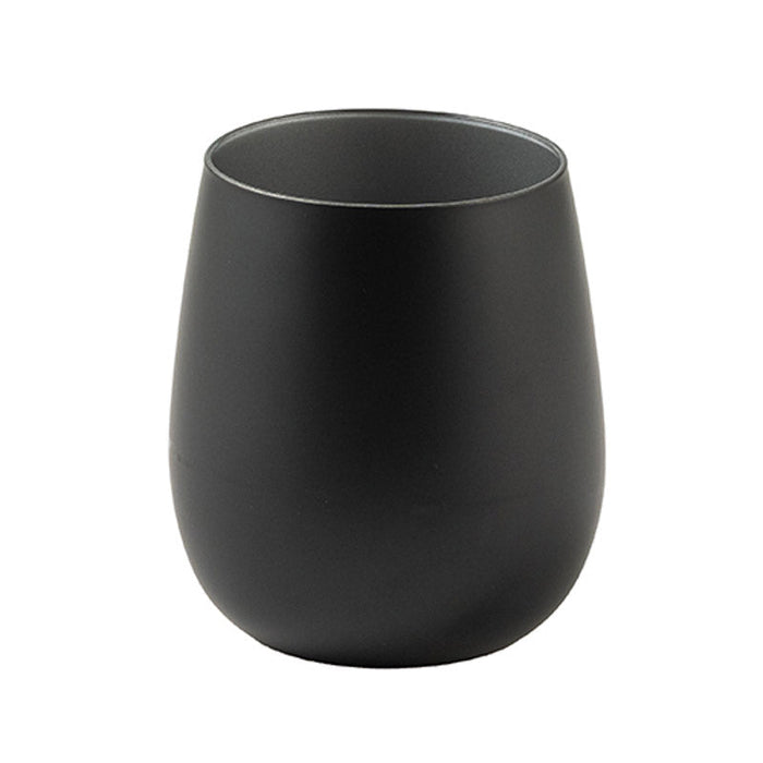 墨黒ラウンドグラス(360ml)(シルバー)