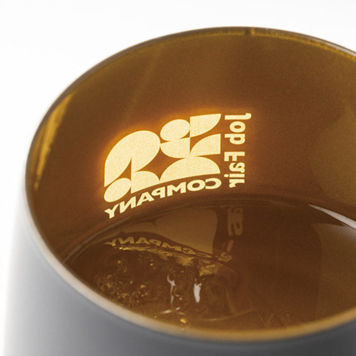 墨黒ラウンドグラス(360ml)(ゴールド)