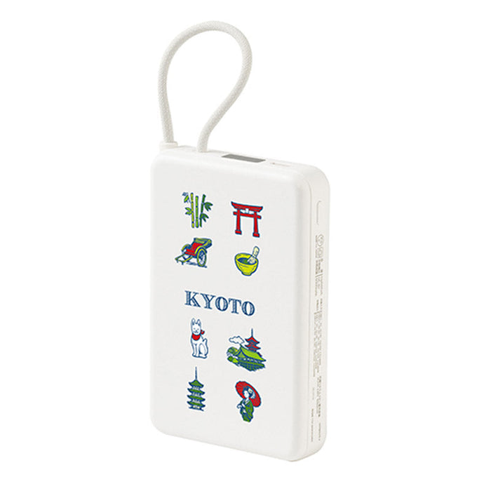 固体電池モバイルバッテリー(10,000mAh)(白)