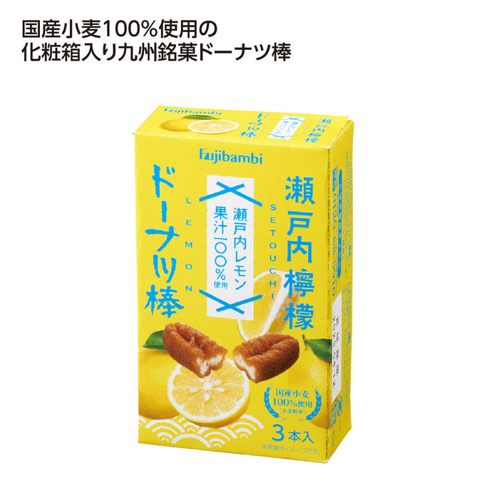 九州銘菓ﾄﾞｰﾅﾂ棒3本入 瀬戸内檸檬