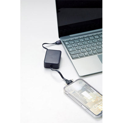 スマホスタンド付　３in１ＵＳＢケーブル
