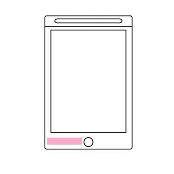 ペタっと貼れる！電子メモパッド　ラージ
