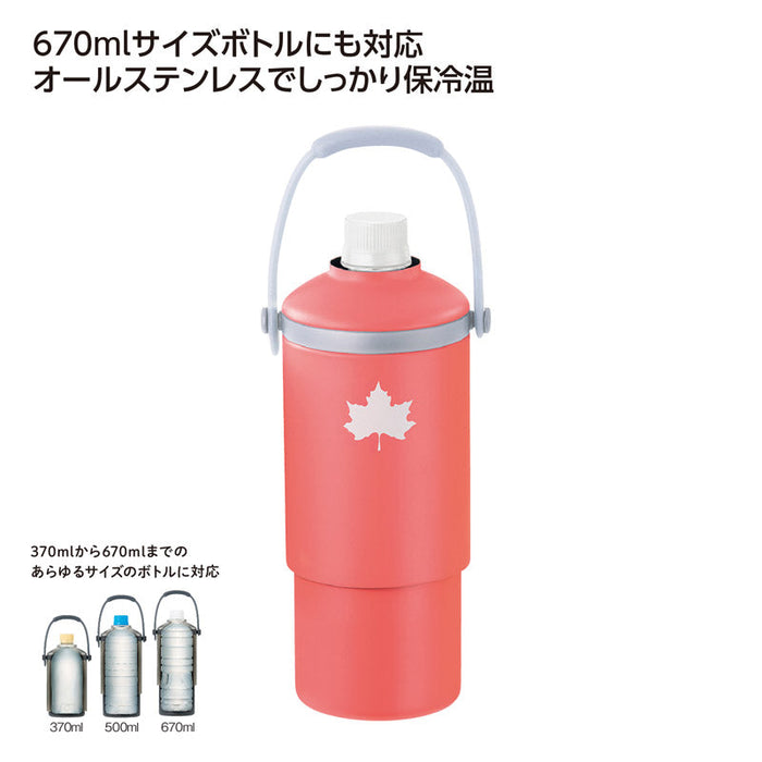 LOGOS 真空｢温･冷｣ﾍﾟｯﾄﾎﾞﾄﾙｼﾘﾝﾀﾞｰ ﾋﾟﾝｸ