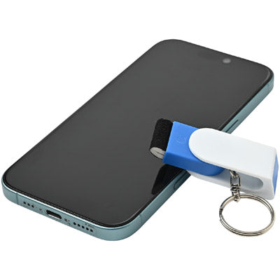 クリーナー付スマホスタンド（キーリング付）