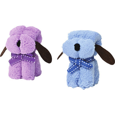 ふんわりわんこタオルハンカチ