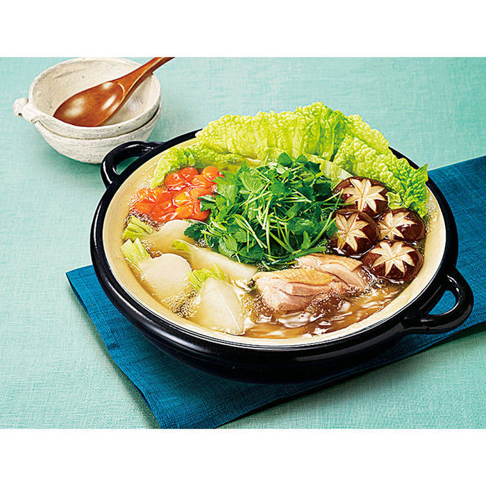 野菜ソムリエ監修 野菜をいっぱい食べる鍋スープ
／焼あごだし鍋