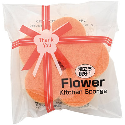 フラワーダイカットキッチンスポンジ（１コ入）