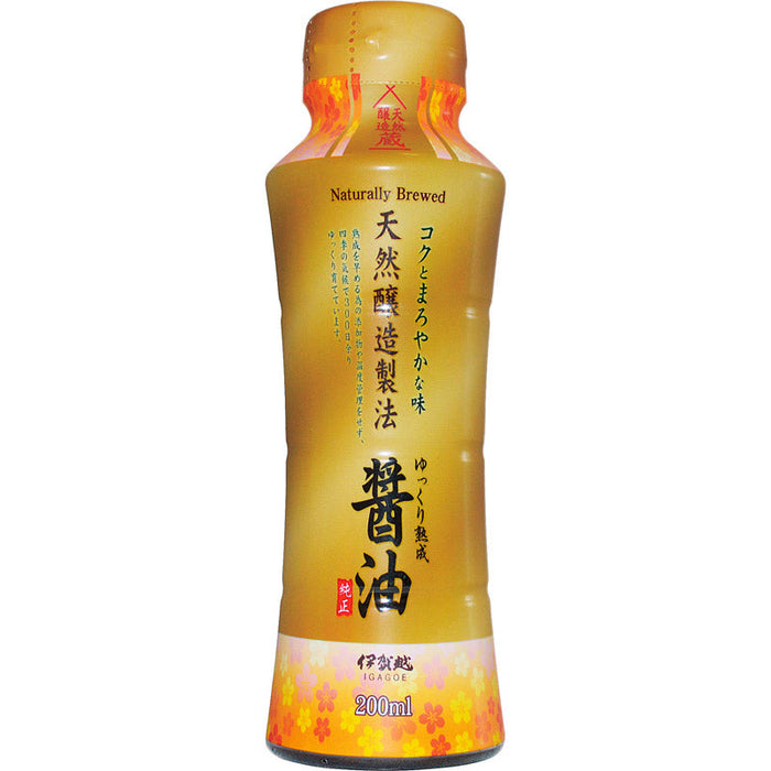 伊賀越　天然醸造製法　醤油200ml