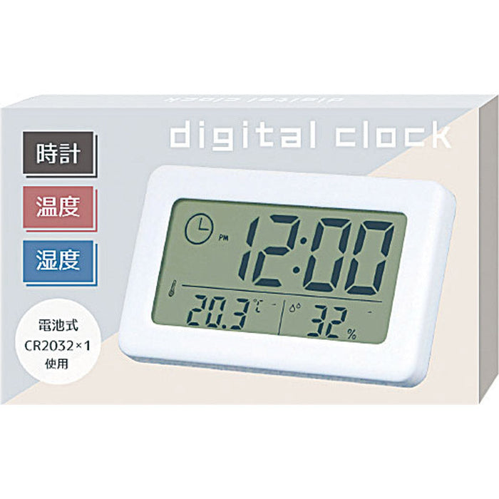 温湿度計付デジタルクロック
