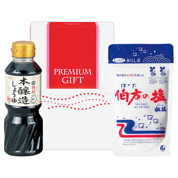 本醸造しょうゆ＆伯方の塩ギフトセット