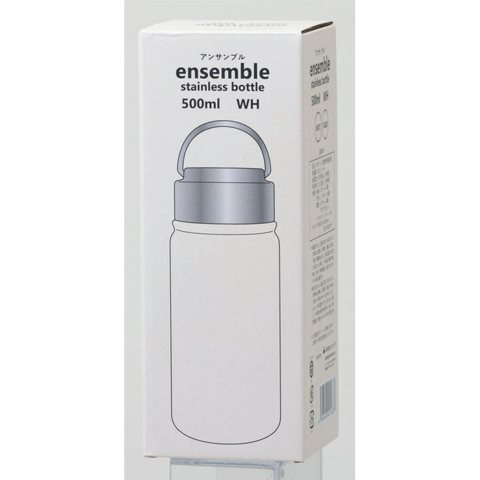 アンサンブル／ステンレスボトル500ml　ホワイト