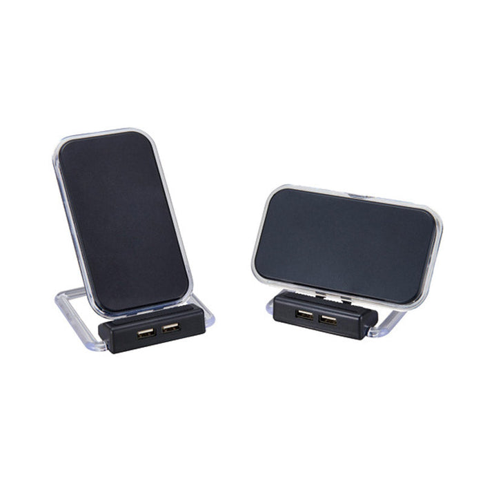 2USBポート付ワイヤレス充電器　アスタブ