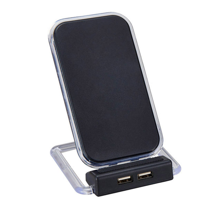 2USBポート付ワイヤレス充電器　アスタブ