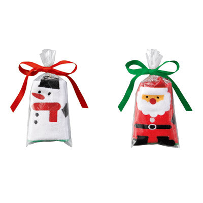 クリスマス・ハンドタオル（サンタ＆スノーマン）