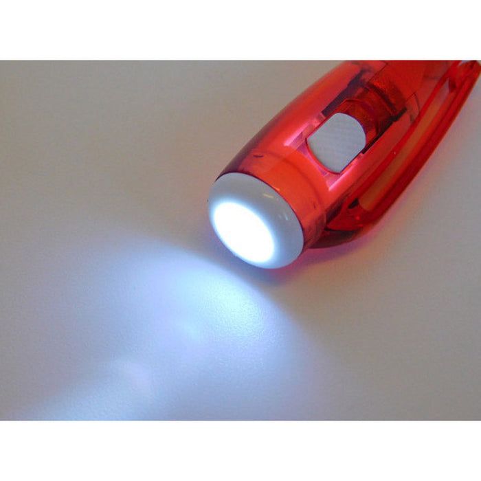 LEDライト付ボールペン(赤orグレー)