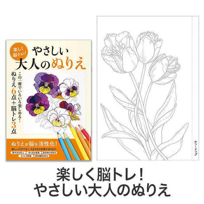 お得な2種セット 楽しく脳トレ！大人のぬりえ