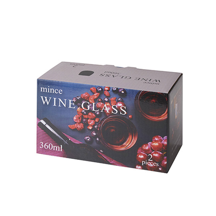 mince ワイングラス360ml 2Ｐ