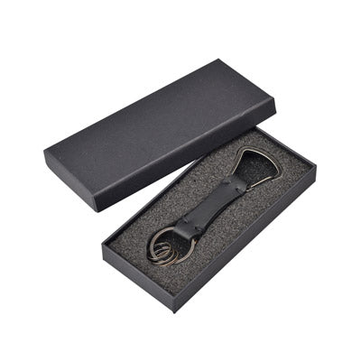 カラビナ付レザーキーホルダー