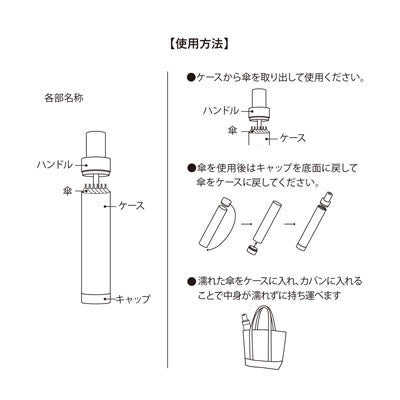 ITSUMOスリムボトル折りたたみ傘　LIGHT