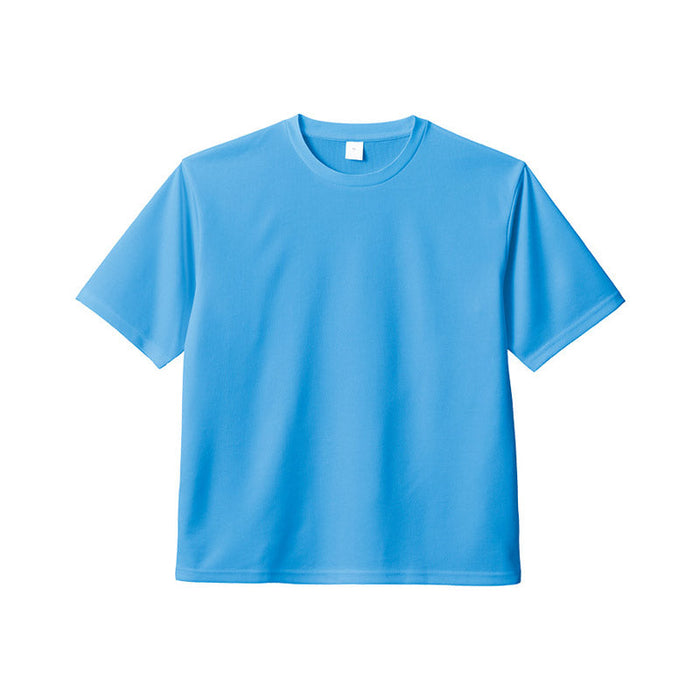 カスタムデザインポリエステルドライＴシャツ　スカイブルー　１３０