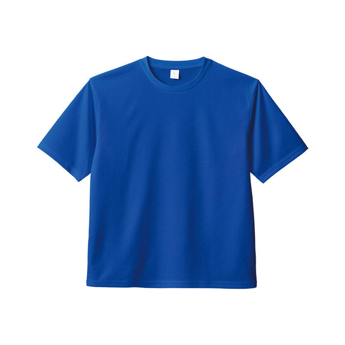 カスタムデザインポリエステルドライＴシャツ　ロイヤルブルー　１５０