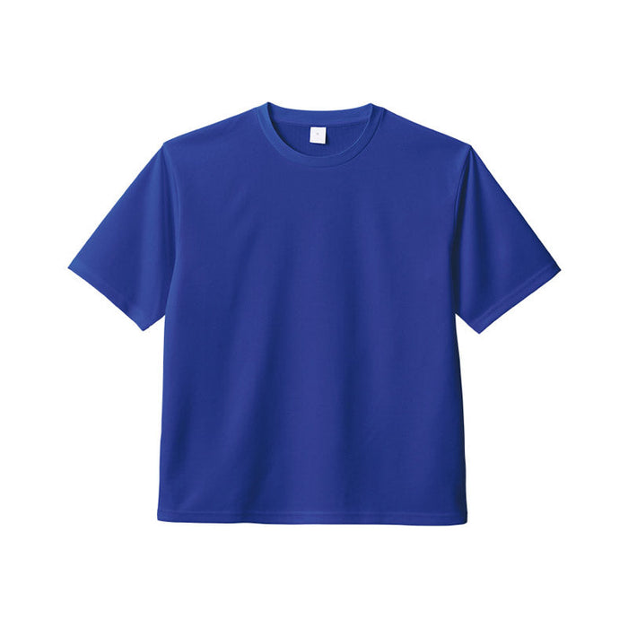 カスタムデザインポリエステルドライＴシャツ　ブルー　Ｓ
