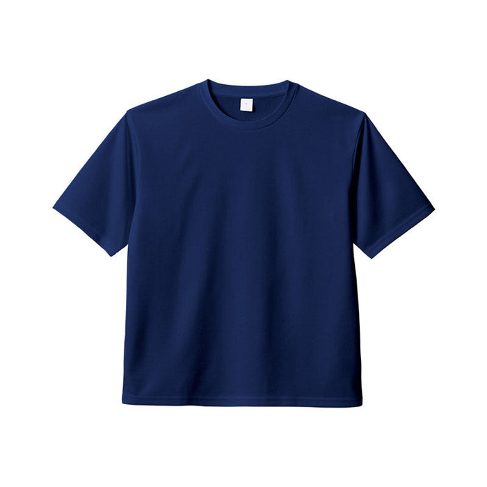 カスタムデザインポリエステルドライＴシャツ　ネイビー　３ＸＬ