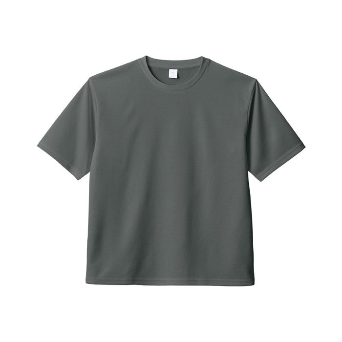 カスタムデザインポリエステルドライＴシャツ　グレー　１４０